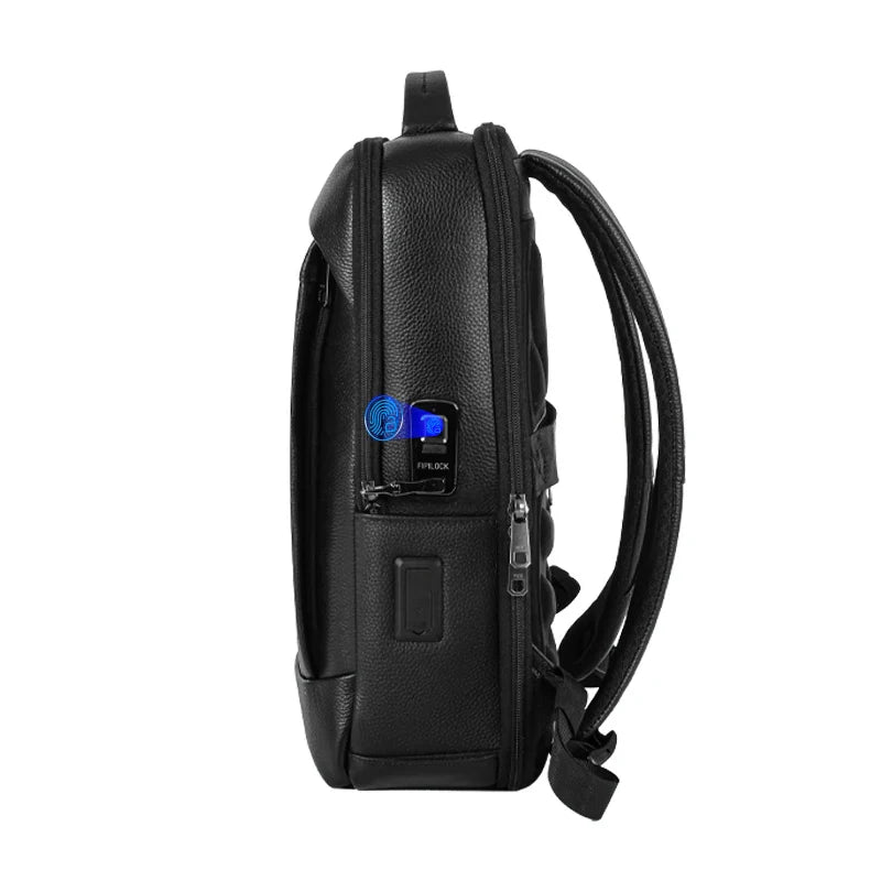 Herren Business Laptop Rucksack mit Fingerabdruckschloss – Große Kapazität Diebstahlschutz | Brehn