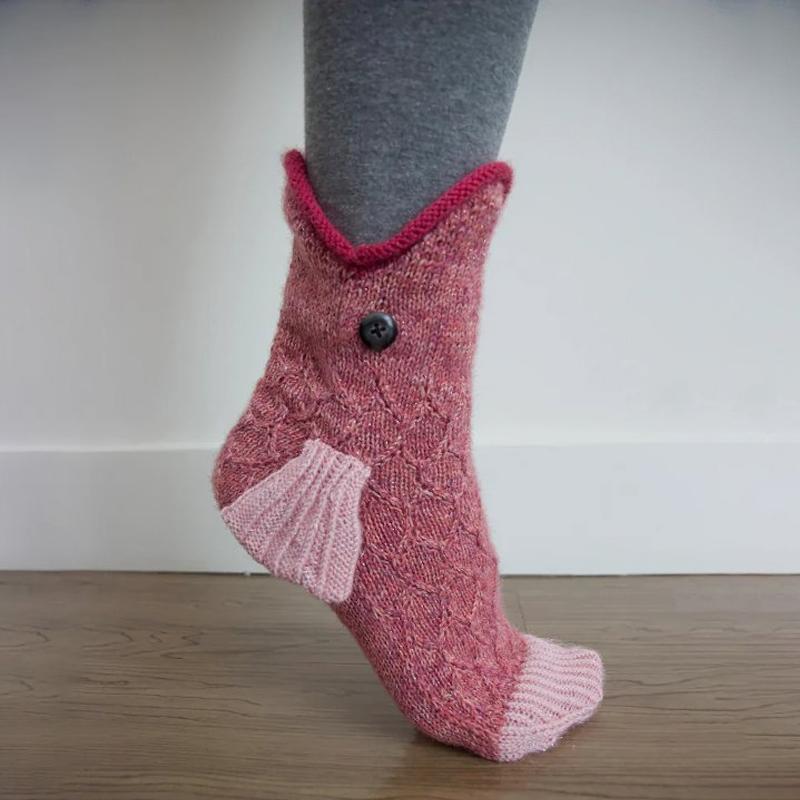 Brehn gestrickte Tiersocken