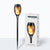 Solarbetriebene Gartenfackel mit Flammeneffekt - LED-Taschenlampe für Außenbereich, Wetterfest und Energiesparend | Brehn