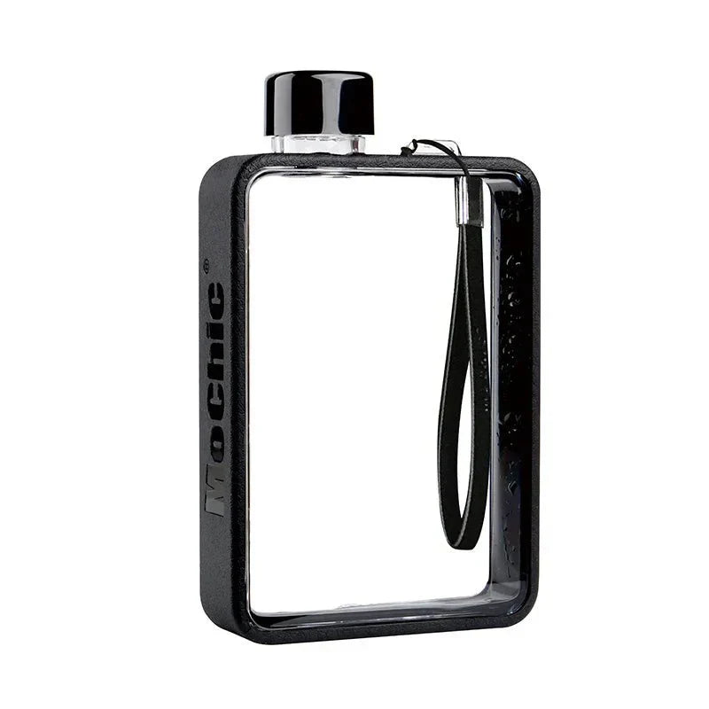 Brehn | Flache transparente Wasserflasche