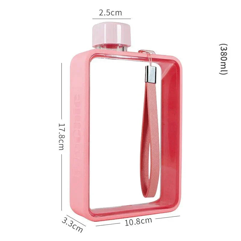 Brehn | Flache transparente Wasserflasche