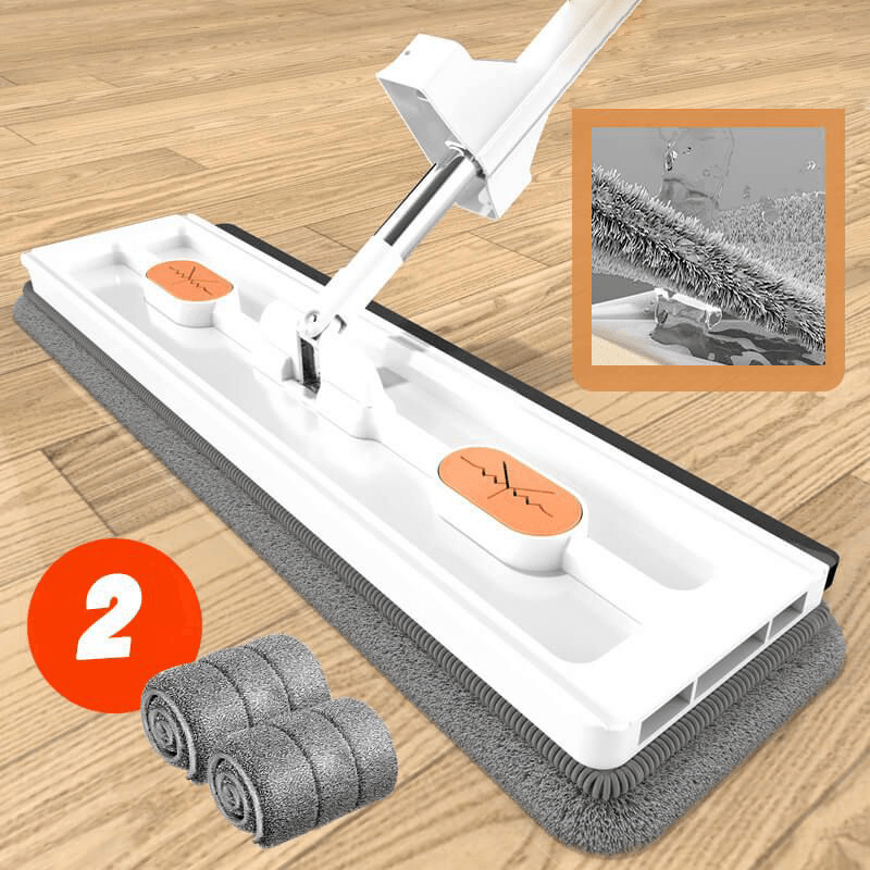 FlatMop 360° Roterende Wischmopp mit Eimer | Brehn