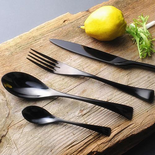 Jet Black Besteck - 4-teiliges Set | Brehn