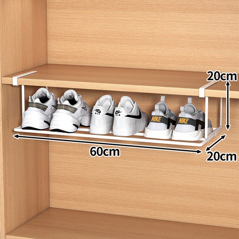 FlexFit Regalverlängerung – Verstellbarer Schuhschrank-Organizer – Platzsparende Aufbewahrungslösung – Werkzeuglose Montage – Passend für 40–65 cm