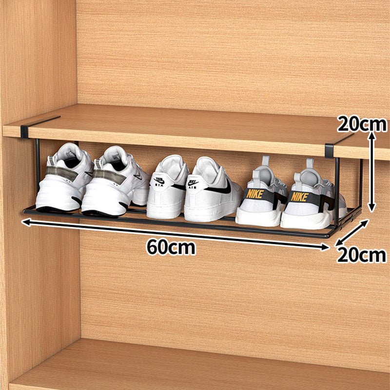 FlexFit Regalverlängerung – Verstellbarer Schuhschrank-Organizer – Platzsparende Aufbewahrungslösung – Werkzeuglose Montage – Passend für 40–65 cm