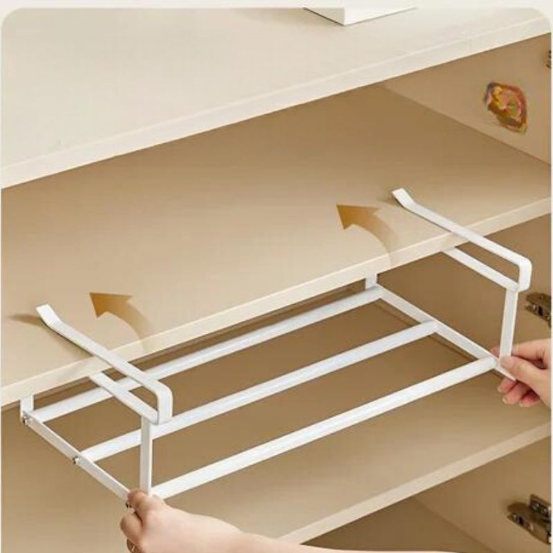 FlexFit Regalverlängerung – Verstellbarer Schuhschrank-Organizer – Platzsparende Aufbewahrungslösung – Werkzeuglose Montage – Passend für 40–65 cm