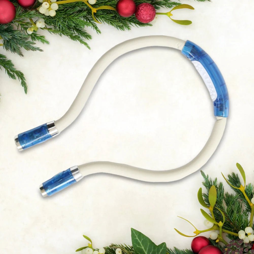 FlexiGlow – Flexible LED-Nackenlampe zum Stricken, Basteln und Lesen