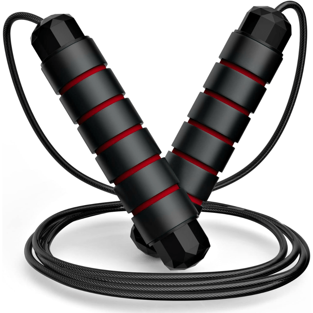 Flexijump Verstellbares Springseil – Verwicklungsfreies Speed-Springseil – Cardio-, Gewichtsabnahme- und Koordinationstraining – Komfortable Schaumstoffgriffe