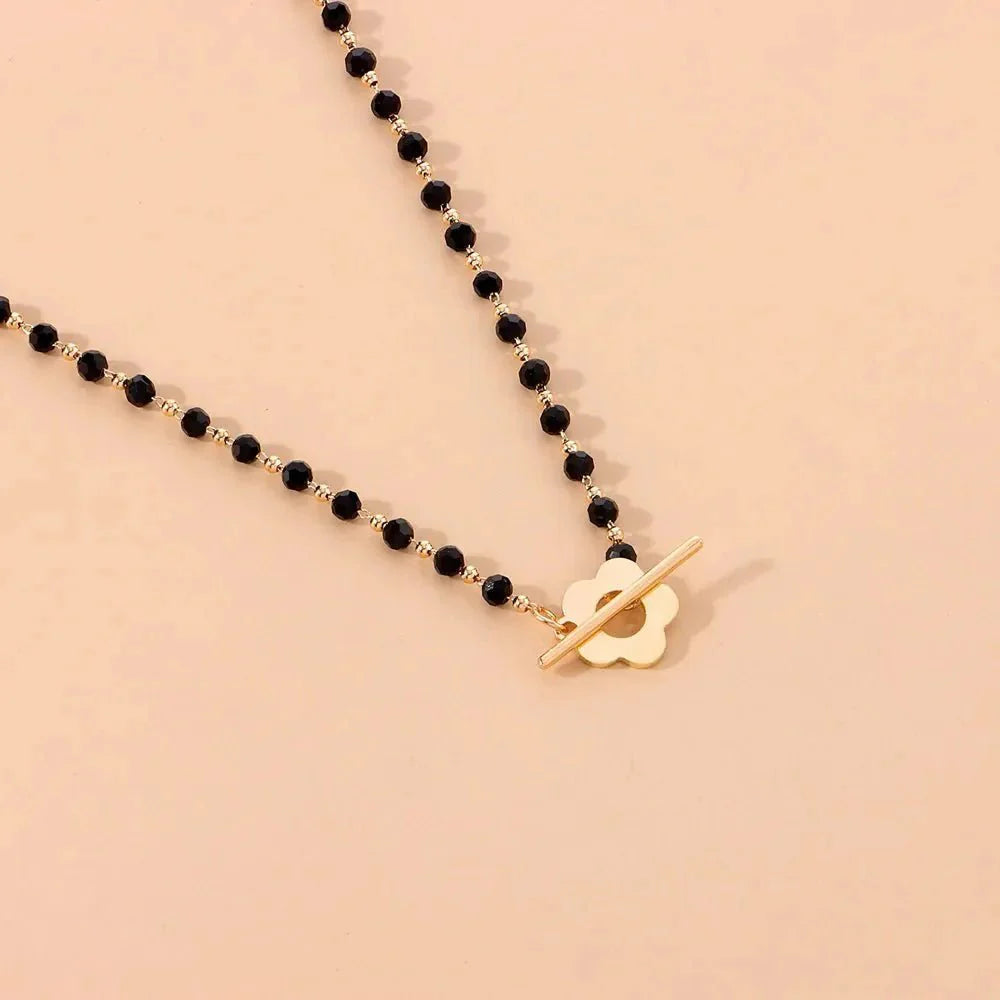 Brehn | Florale Choker Blumenschließe Halskette