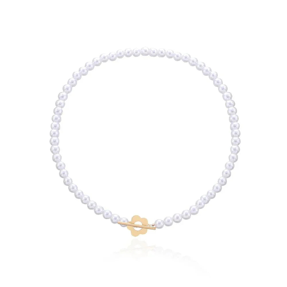 Brehn | Florale Choker Blumenschließe Halskette