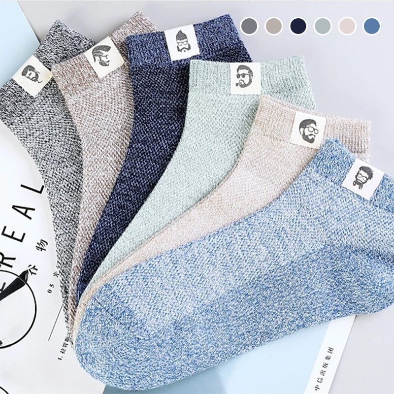 Brehn | Herren Geschäfts atmungsaktive antibakterielle Deodorant Socken (5PCS)