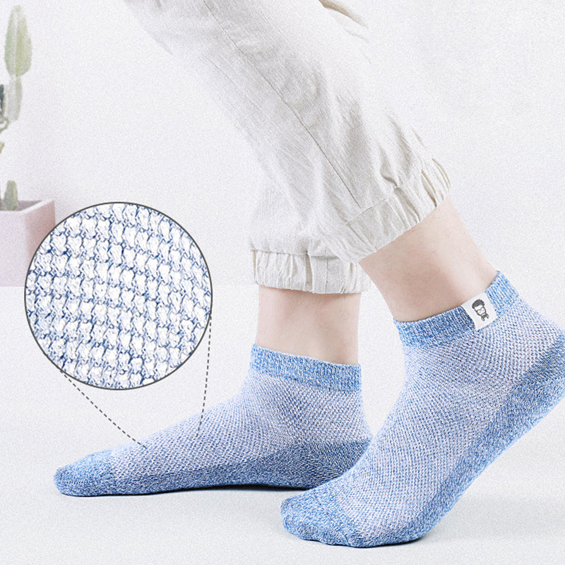 Brehn | Herren Geschäfts atmungsaktive antibakterielle Deodorant Socken (5PCS)