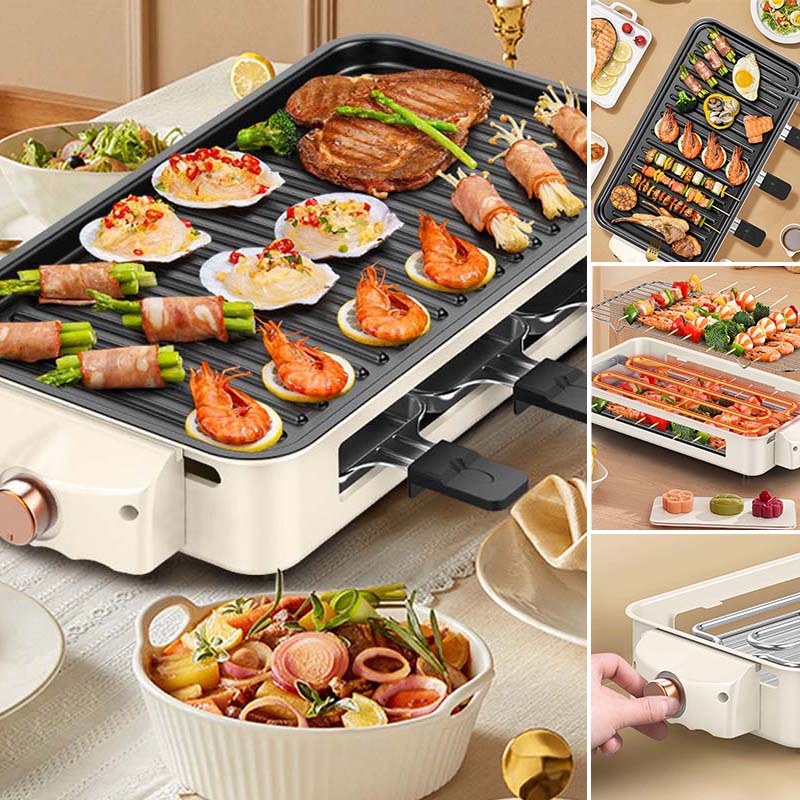 Brehn | Indoor rauchfreier Grill, Antihaft-Kochplatte abnehmbar