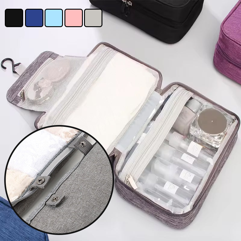 Wasserabweisende Make-up-Tasche mit Aufhängehaken | Brehn