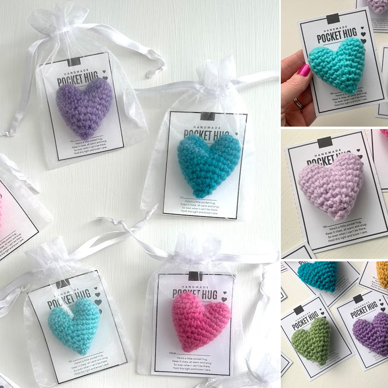Pocket Hug Gehäkeltes Herz Kleines Geschenk