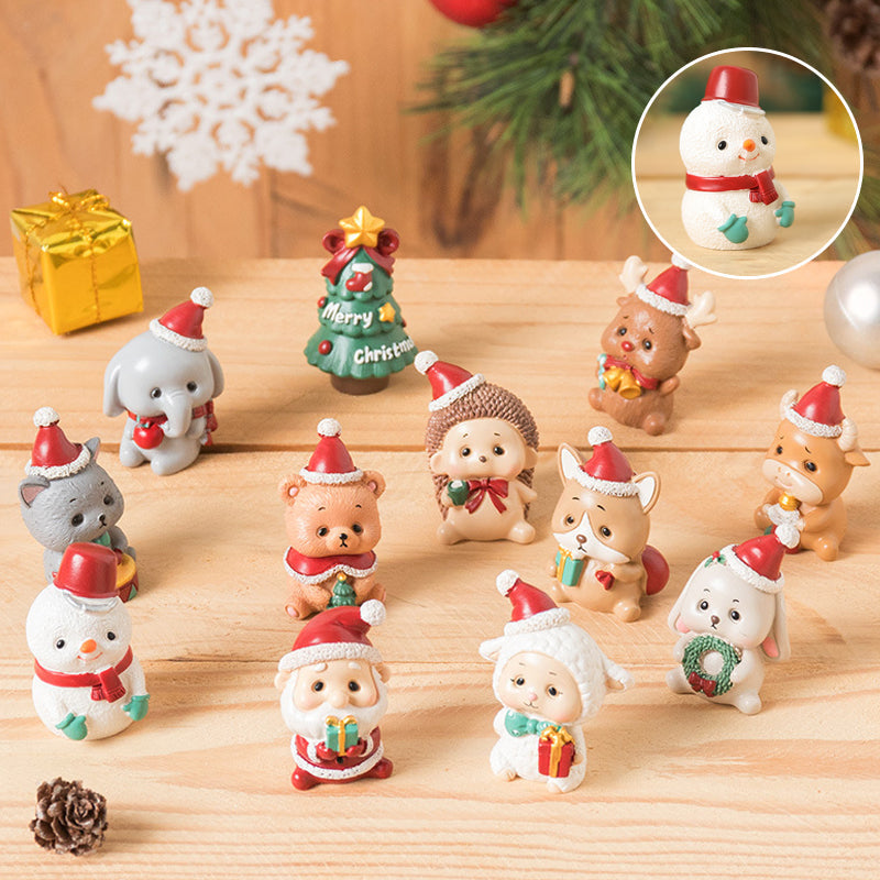 Brehn | Handgefertigte Tier-Weihnachtsmann-Ornamente