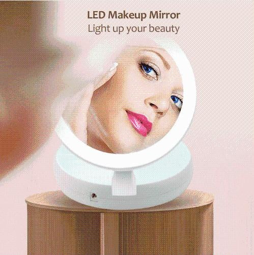 Faltender LED Makeup Spiegel | Brehn