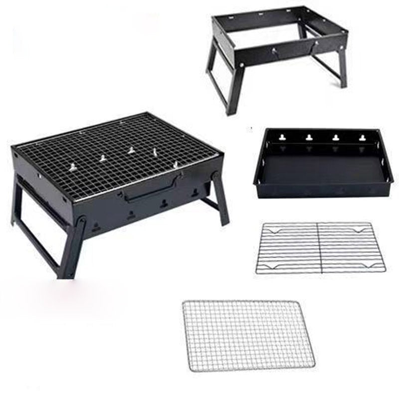 Faltbarer Holzkohlegrill Tragbarer Außen-Grill für BBQ Picknick | Brehn