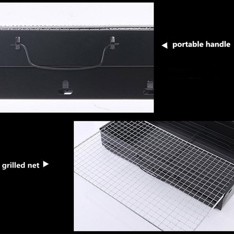 Faltbarer Holzkohlegrill Tragbarer Außen-Grill für BBQ Picknick | Brehn