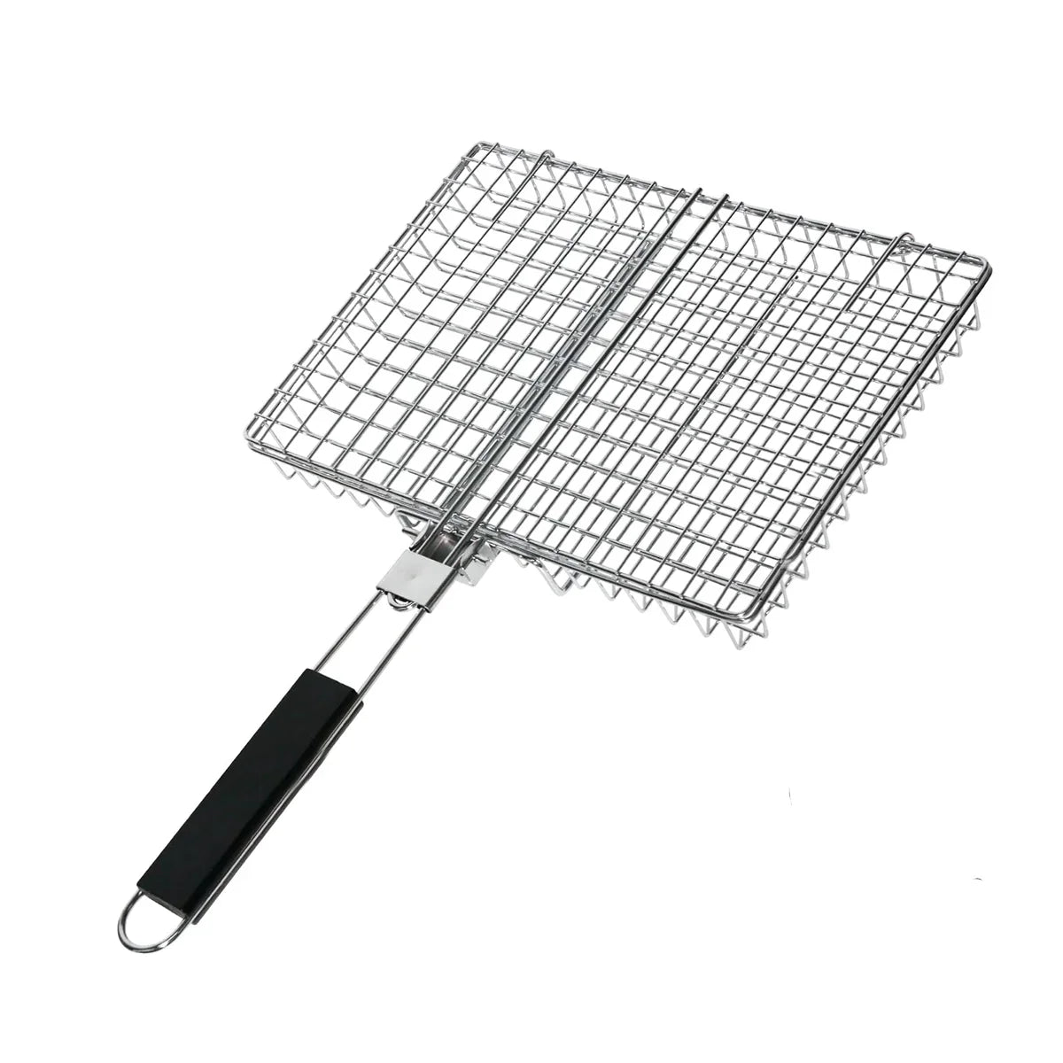 Faltbarer Grillkorb mit Holzgriff Außen Camping BBQ Rack | Brehn