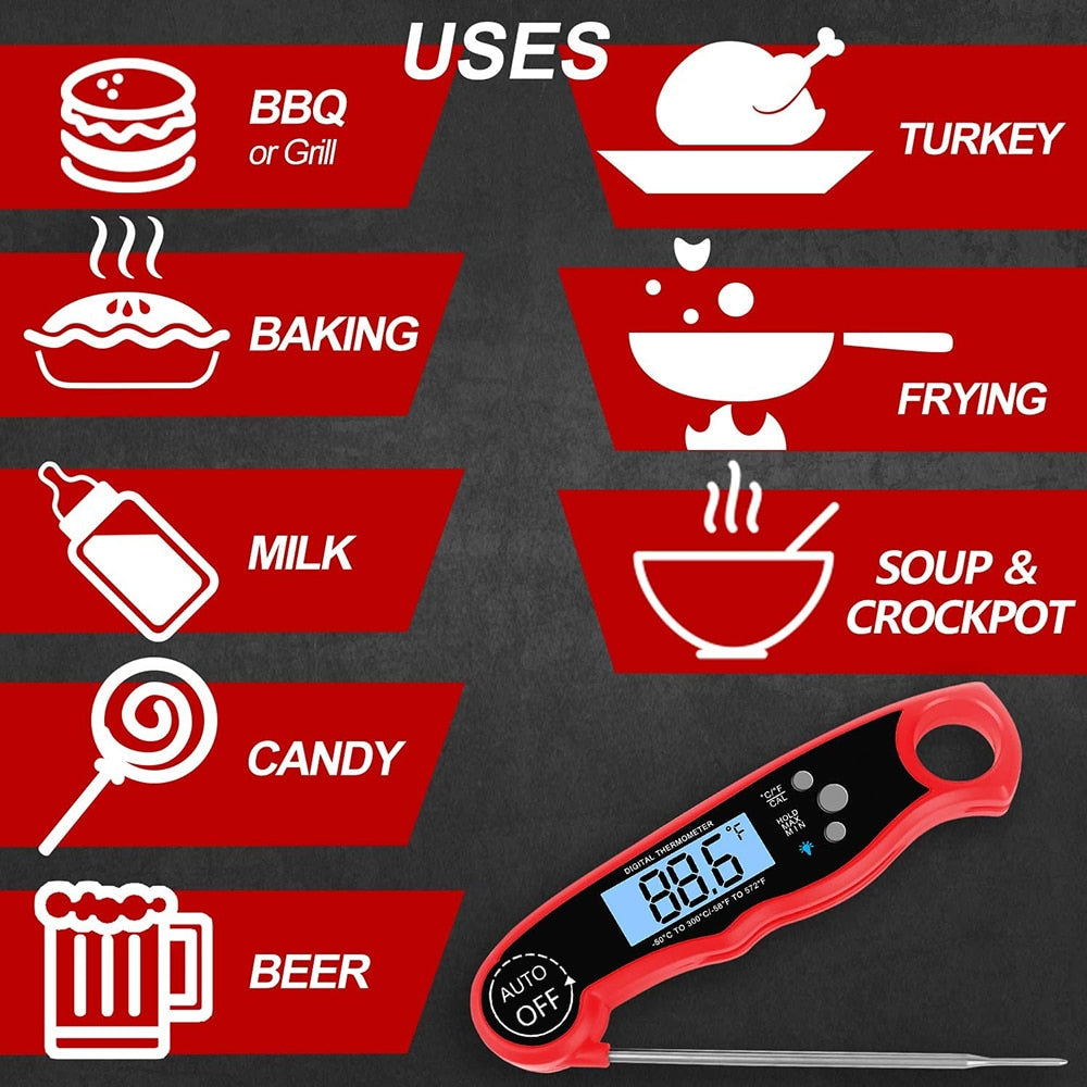 Lebensmittelthermometer Digitales Küchenthermometer Fleisch Kochen Elektronisch | Brehn