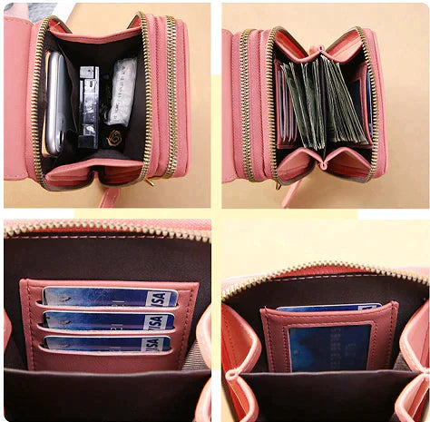 Anti-Diebstahl-Ledertasche mit Touchscreen | Brehn