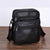 Leder Herren Schultertasche – Geräumige Rindsledertasche mit verstellbarem Schulterriemen | Brehn