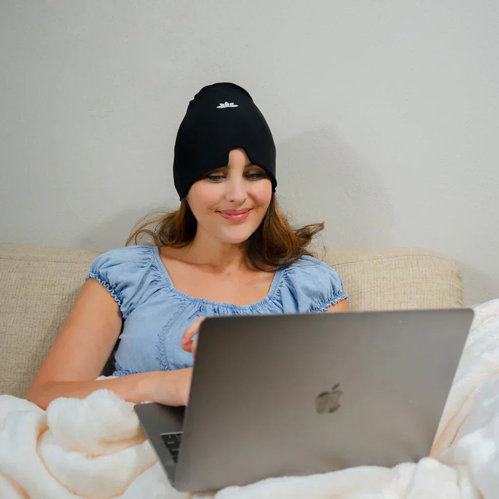 HeadRelax Warm-Kalt Therapie Maske – Lindert Migräne & Kopfschmerzen sofort | Brehn