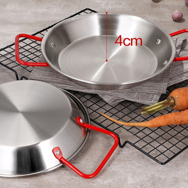 Fritteuse Edelstahl Spanisch Doppelgriff Beschichtete Bratpfanne | Brehn
