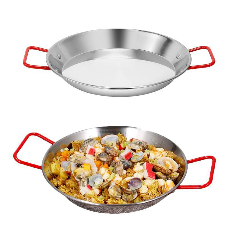 Fritteuse Edelstahl Spanisch Doppelgriff Beschichtete Bratpfanne | Brehn