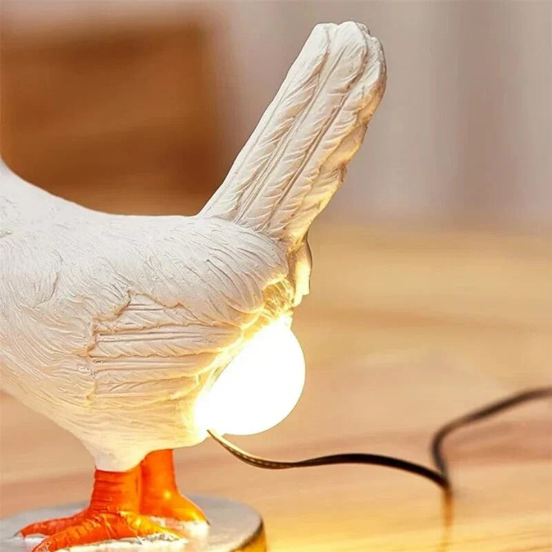 Brehn | Lustige Hühner Tischlampe - ChickLite