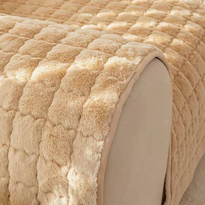 Biscuit Plush Soft Rutschfeste Couchabdeckung mit Antirutschdesign | Brehn