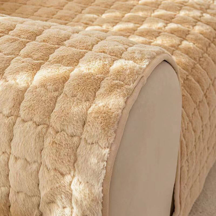 Biscuit Plush Soft Rutschfeste Couchabdeckung mit Antirutschdesign | Brehn