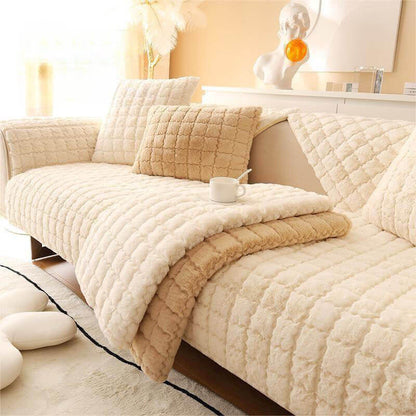 Biscuit Plush Soft Rutschfeste Couchabdeckung mit Antirutschdesign | Brehn