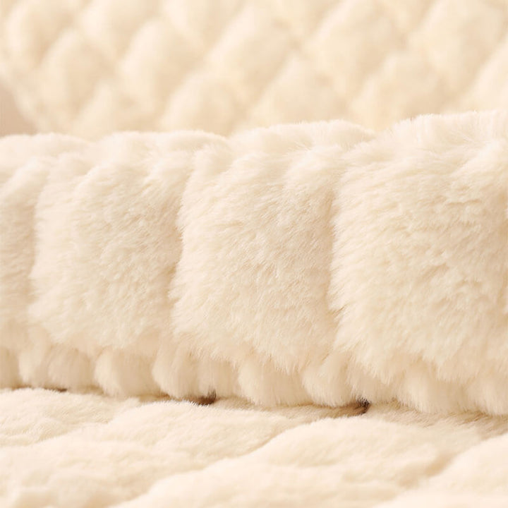 Biscuit Plush Soft Rutschfeste Couchabdeckung mit Antirutschdesign | Brehn