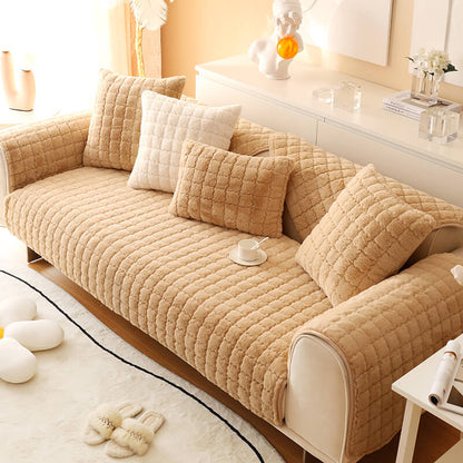 Biscuit Plush Soft Rutschfeste Couchabdeckung mit Antirutschdesign | Brehn