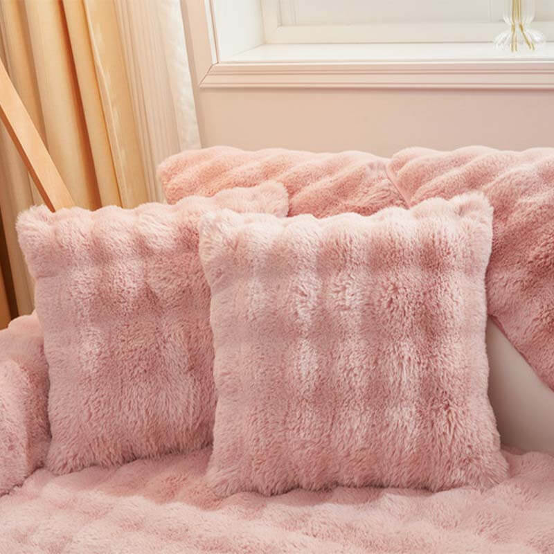 Kuschelplüsch Einfarbige Rutschfeste Couchdecke für Komfort | Brehn