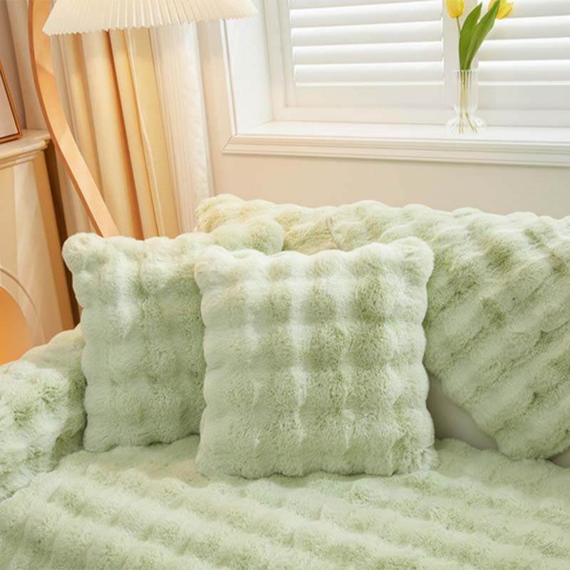 Kuschelplüsch Einfarbige Rutschfeste Couchdecke für Komfort | Brehn