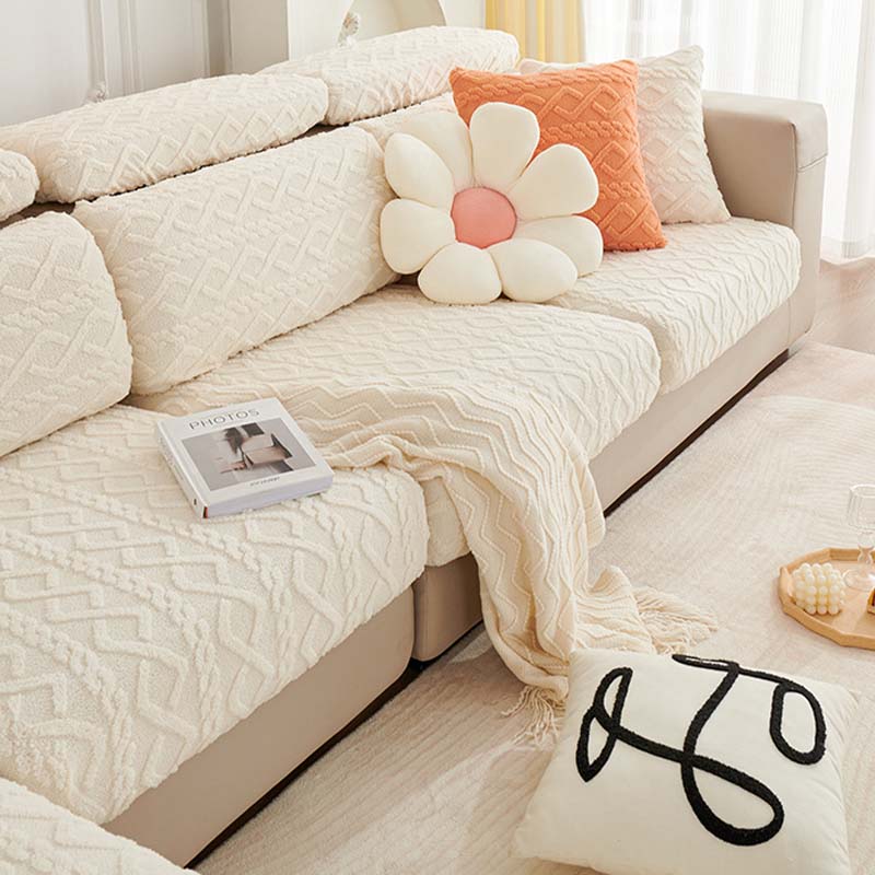 Voll Wickelweiches Fleece Stretch Sofaüberzug für alle Jahreszeiten | Brehn