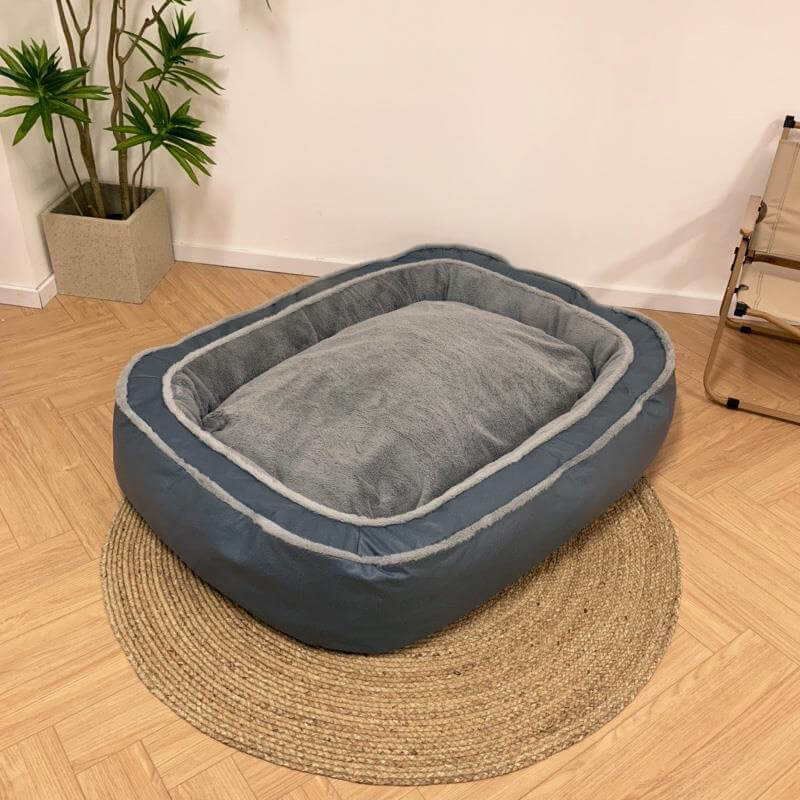 Großes Tiefschlaf Orthopädisches Hundebett Plüsch Polyester Komfort | Brehn