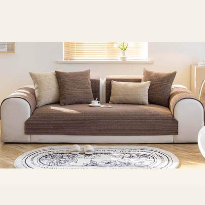 Natur Leinen Handgewebter Kratzfest Sofabezug 70x70 cm | Brehn