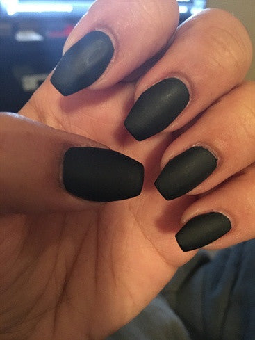 Mitternachtsmatte schwarze Nagellack | Brehn