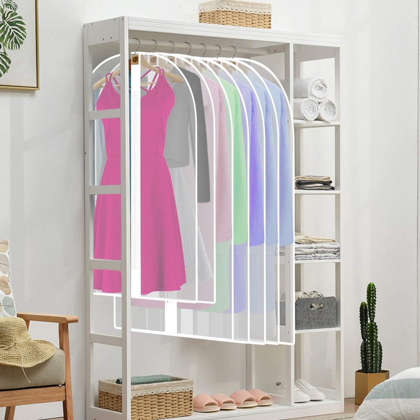 Extra-lange Kleid & Robe Kleiderbeutel – 180 cm Schutzhüllen mit Griffen | Brehn