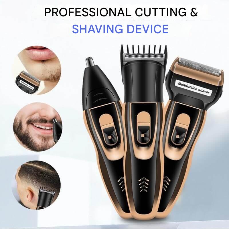 ProCare 3-in-1 Trimmer – kabelloser Bartschneider, Nasenhaarschneider und Rasierer | Brehn