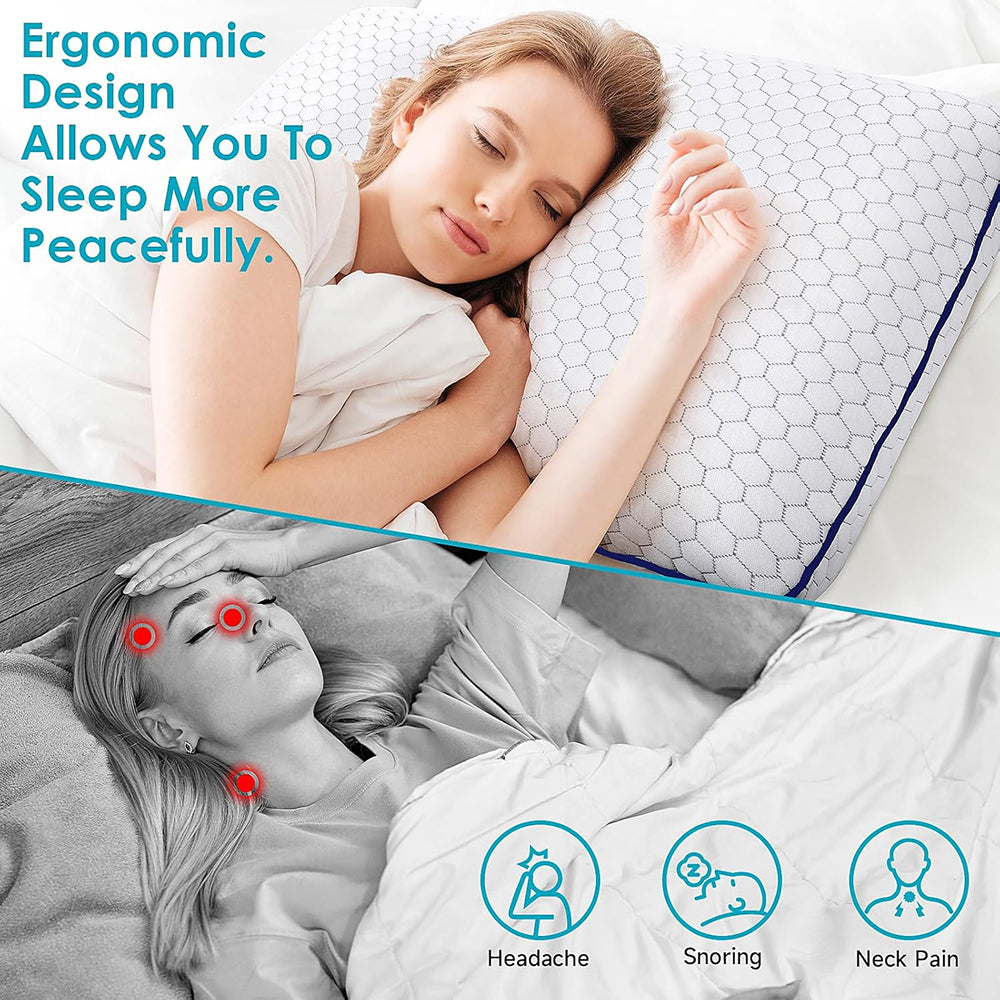 GeliPillex Kühlgel Memory-Foam-Kissen | Brehn