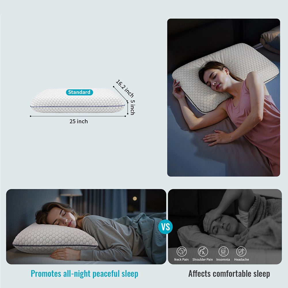 GeliPillex Kühlgel Memory-Foam-Kissen | Brehn