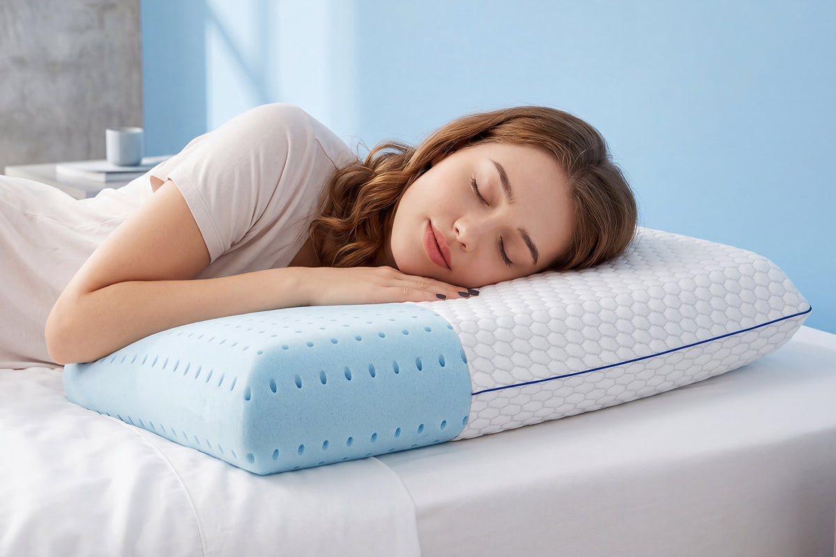 GeliPillex Kühlgel Memory-Foam-Kissen | Brehn