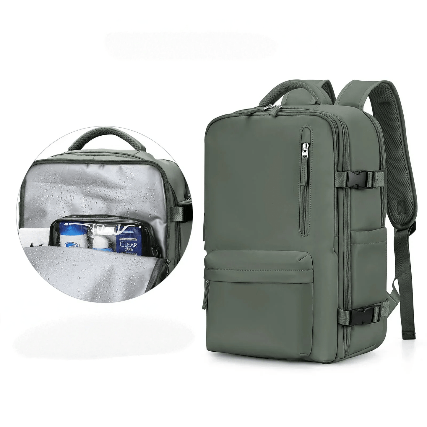 Wasserdichter Rucksack mit USB-Ladefunktion und Laptopfach 35L | Brehn