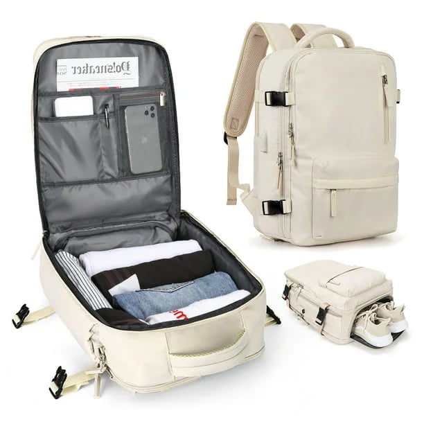 Wasserdichter Rucksack mit USB-Ladefunktion und Laptopfach 35L | Brehn