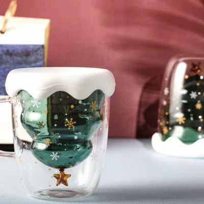 Glasbecher Doppelt Wandglasbecher Bären Tier Doppelschicht-Glasbecher | Brehn